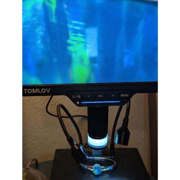 Vintage Mexico Artisan 925 Sterling Blue Opal Doublet Hinged Cuff Bracelet - Picture 14 of 15